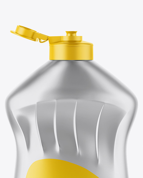 500ml Washing-up Liquid Metallic Bottle Mockup