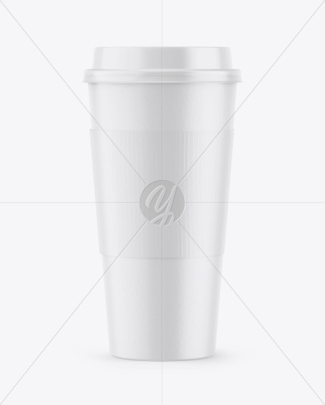 Paper Coffee Cup w/ Holder Mockup