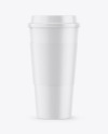 Paper Coffee Cup w/ Holder Mockup