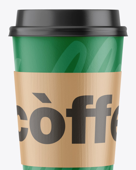 Paper Coffee Cup w/ Holder Mockup