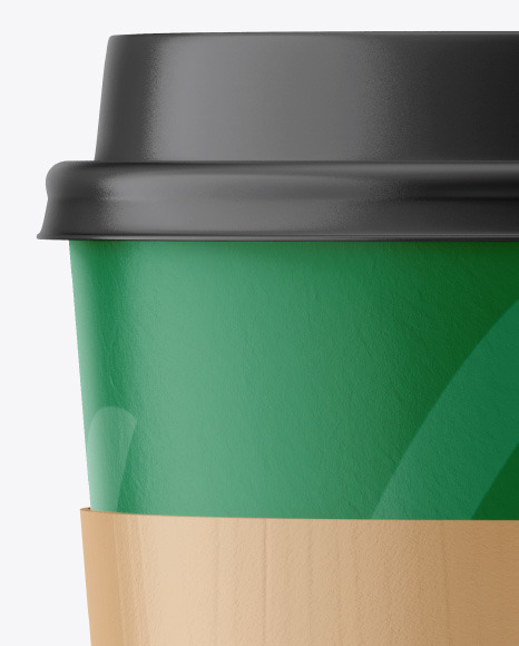 Paper Coffee Cup w/ Holder Mockup