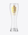 Empty Beer Glass Mockup