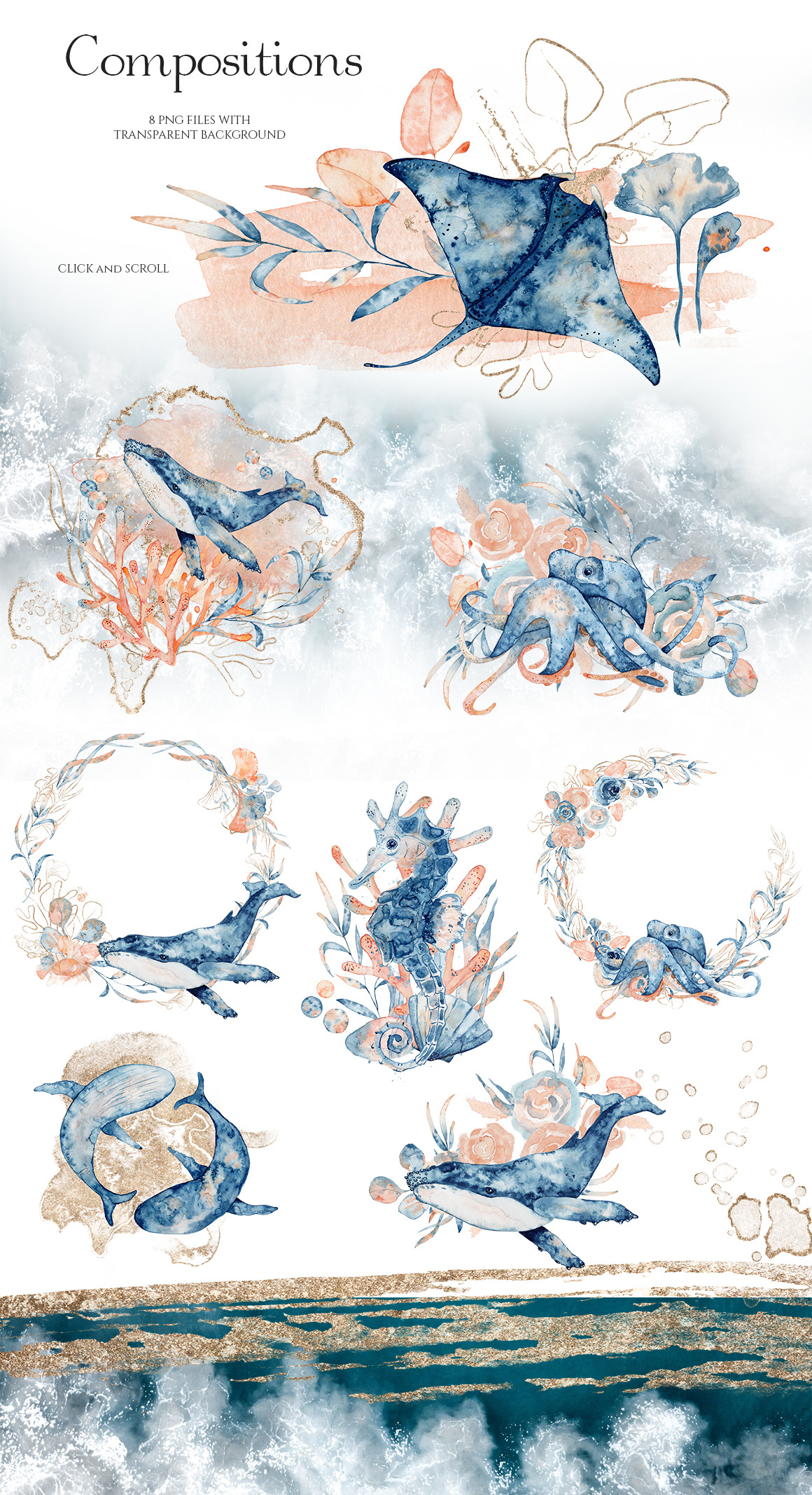 Underwater Watercolor Collection