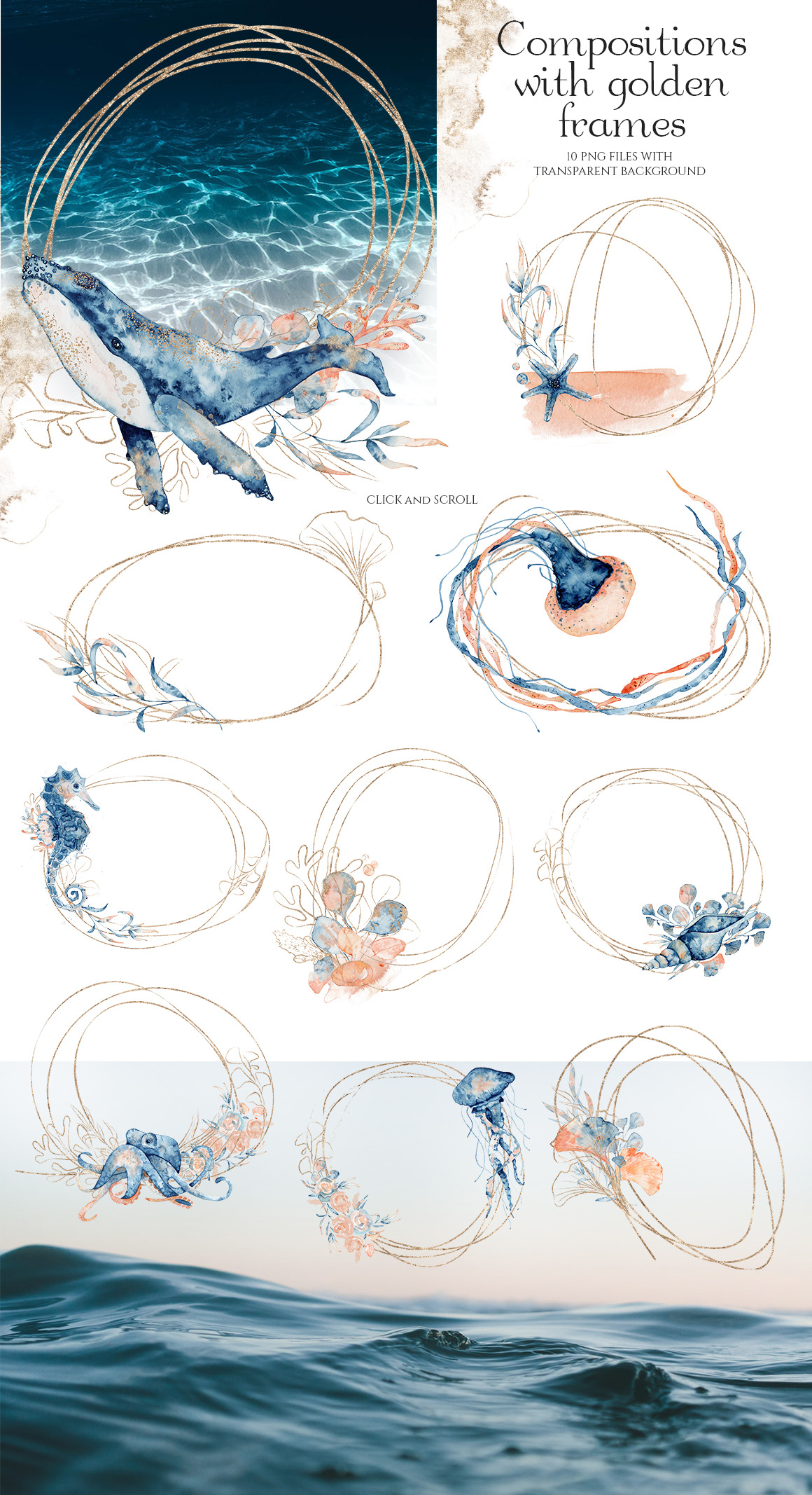Underwater Watercolor Collection Underwater Watercolor Collection