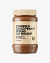 Powdered Choco Peanut Spread Jar Mockup