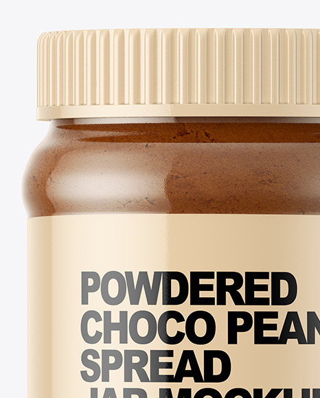 Powdered Choco Peanut Spread Jar Mockup