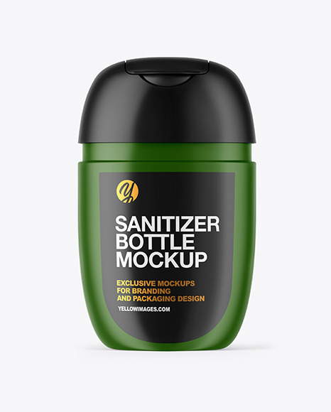 Matte Sanitizer Bottle Mockup