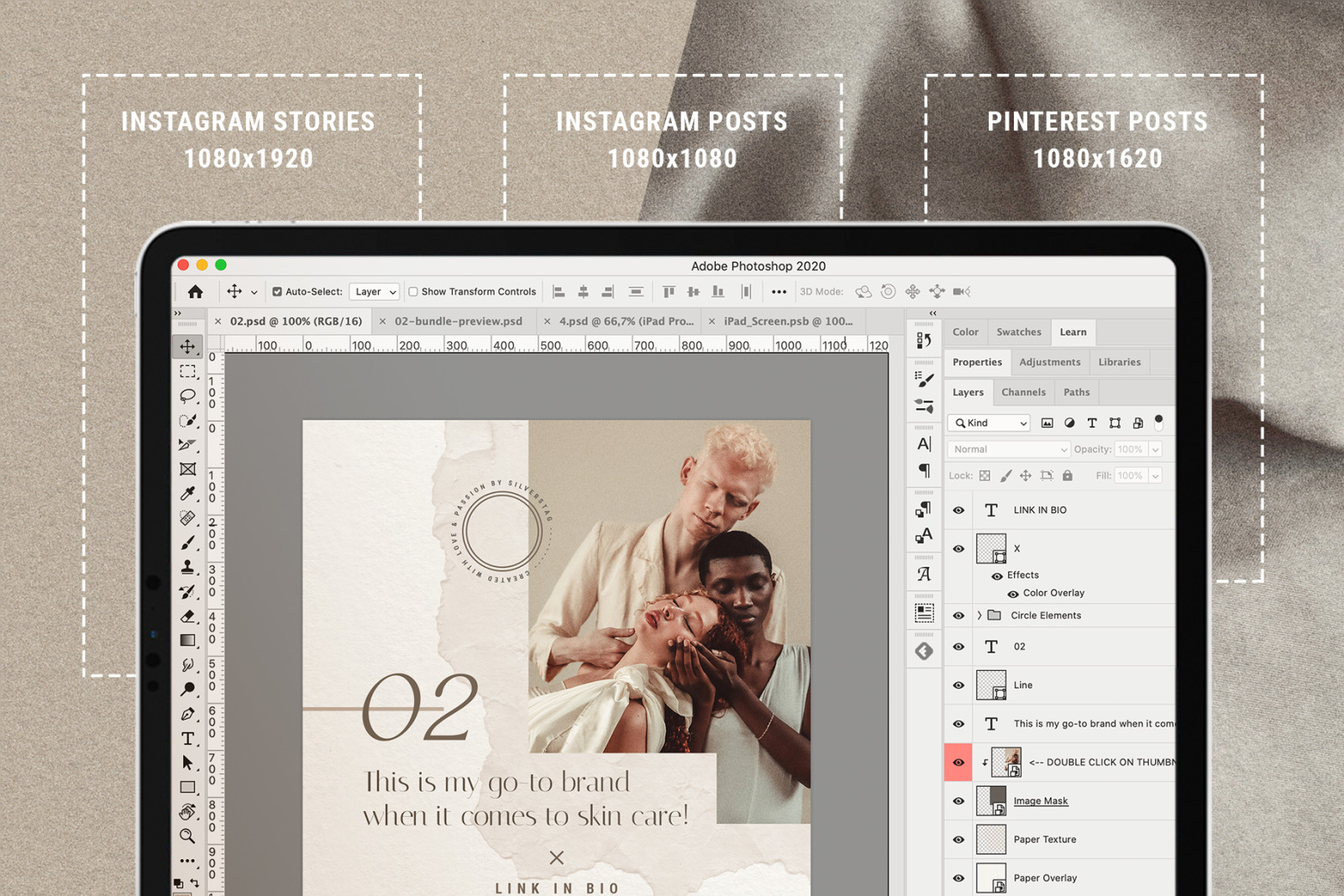 PS + Canva - Elodie Social Media Templates Pack PS + Canva - Elodie Social Media Templates Pack