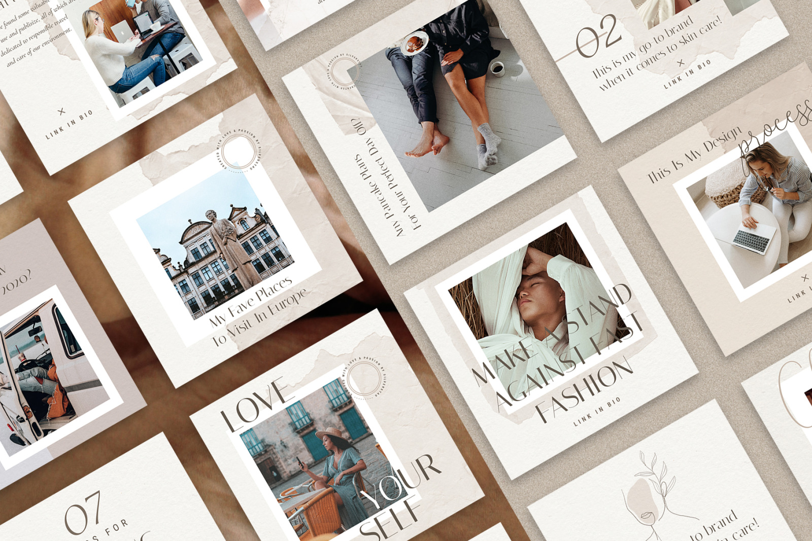 PS + Canva - Elodie Social Media Templates Pack PS + Canva - Elodie Social Media Templates Pack
