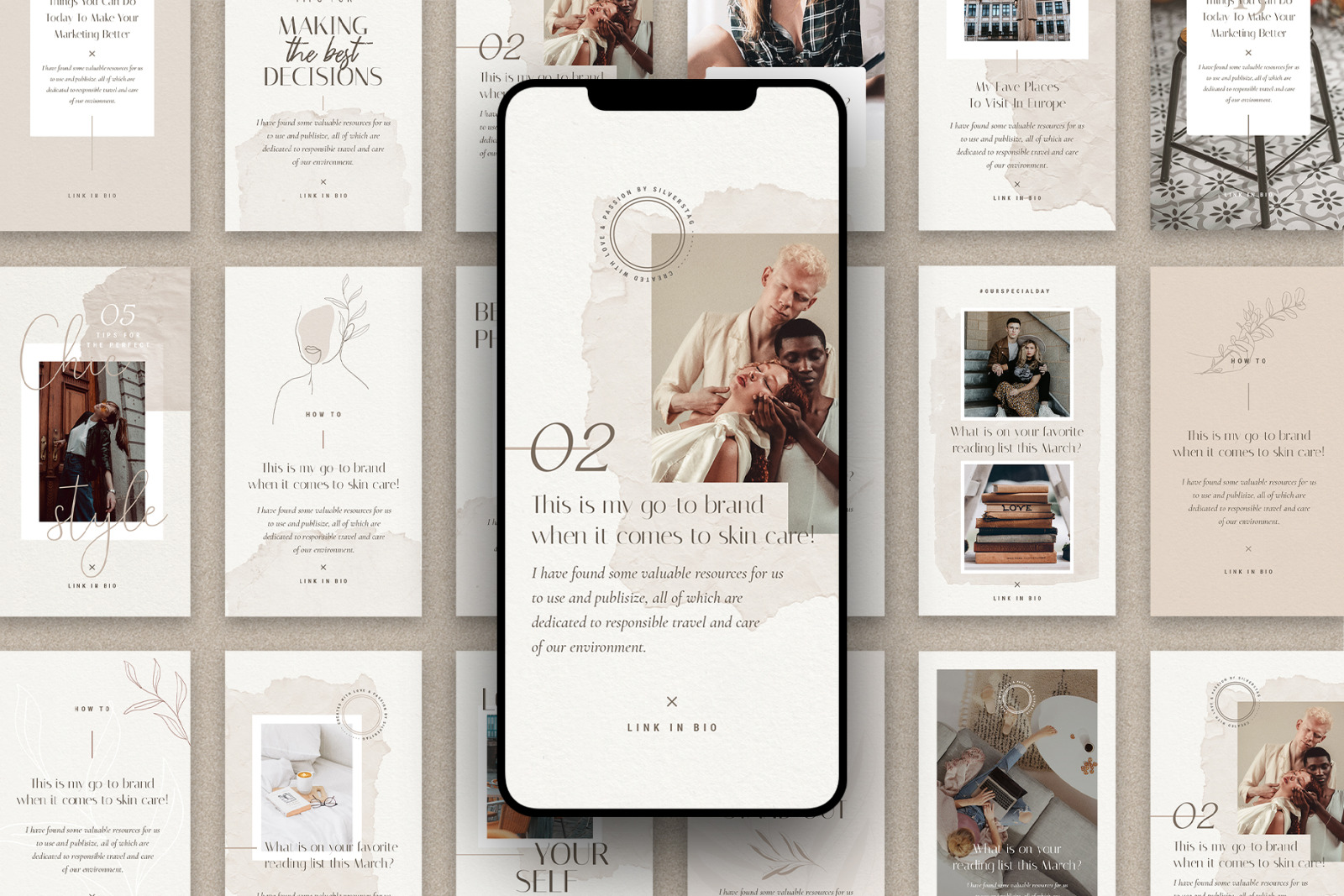 PS + Canva - Elodie Social Media Templates Pack PS + Canva - Elodie Social Media Templates Pack
