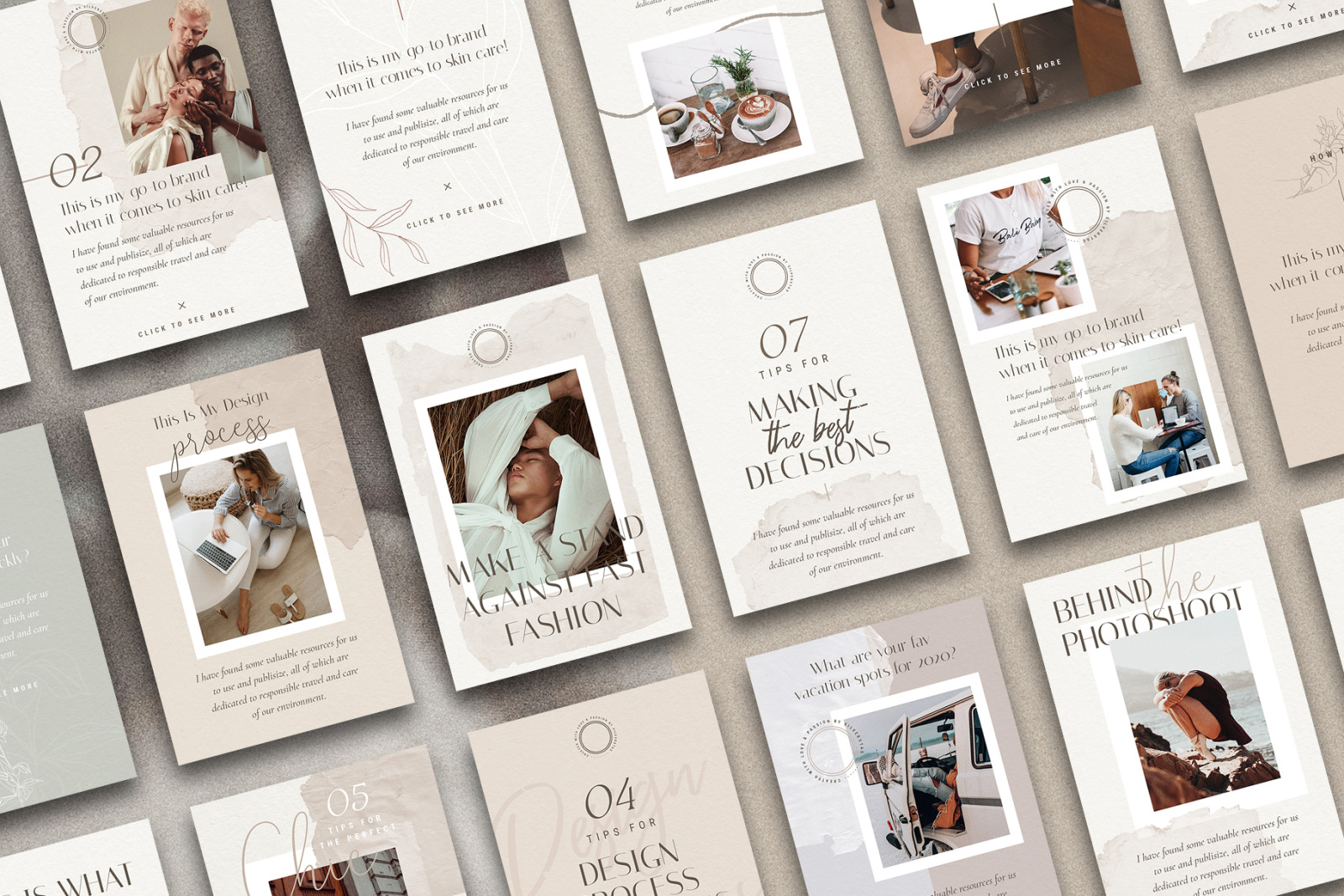 PS + Canva - Elodie Social Media Templates Pack PS + Canva - Elodie Social Media Templates Pack