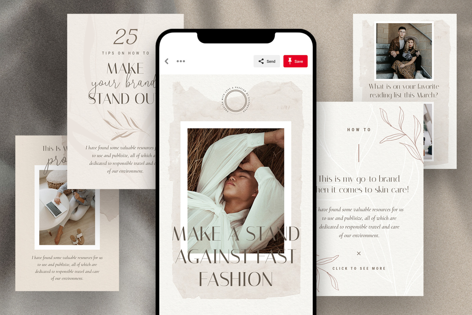 PS + Canva - Elodie Social Media Templates Pack PS + Canva - Elodie Social Media Templates Pack