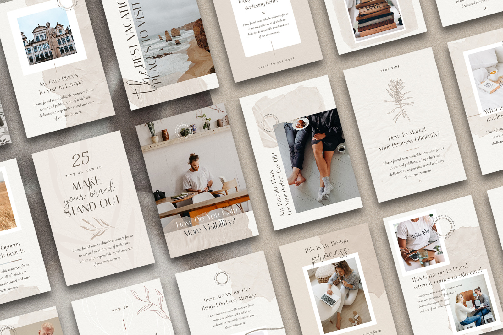 PS + Canva - Elodie Social Media Templates Pack PS + Canva - Elodie Social Media Templates Pack