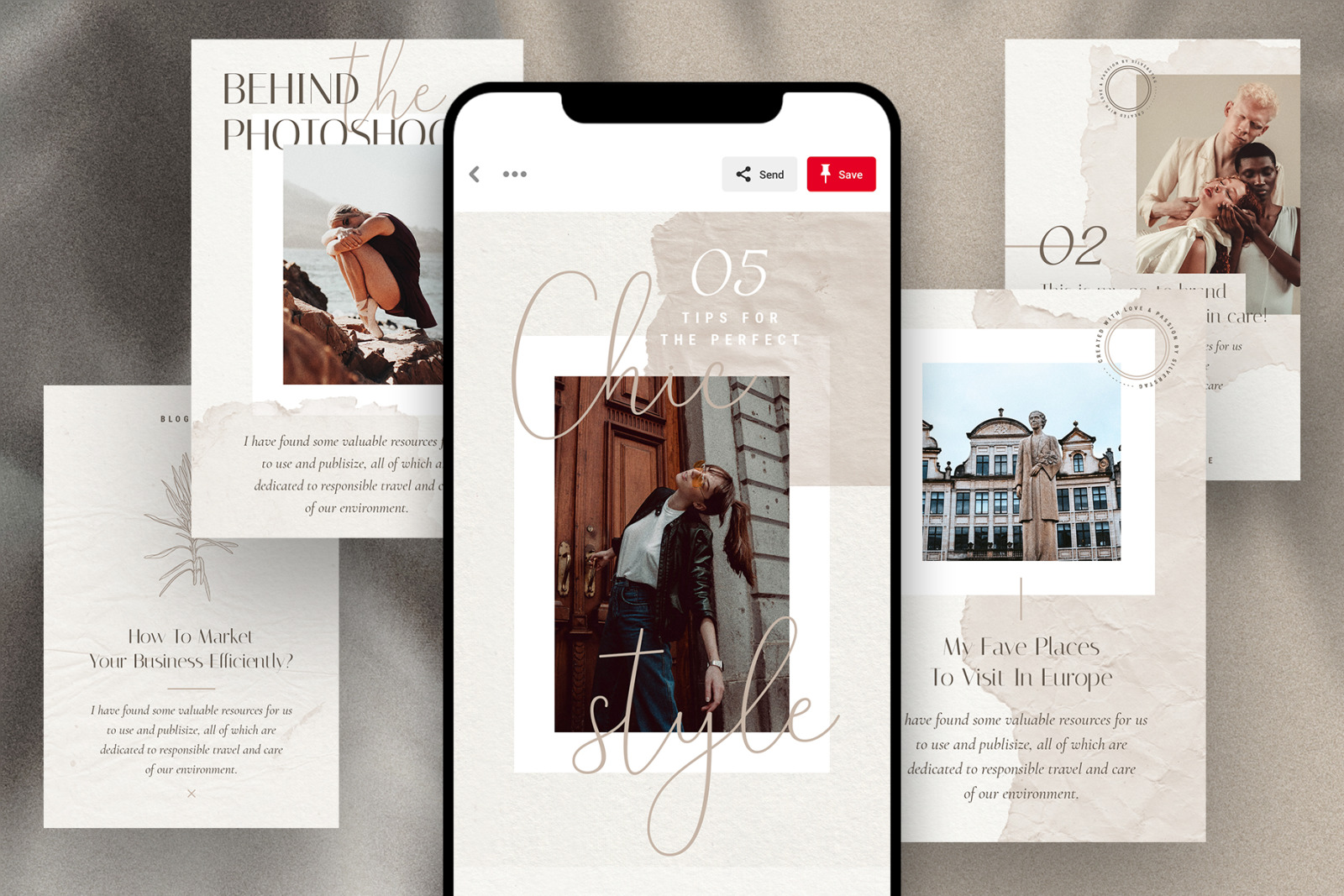 PS + Canva - Elodie Social Media Templates Pack PS + Canva - Elodie Social Media Templates Pack
