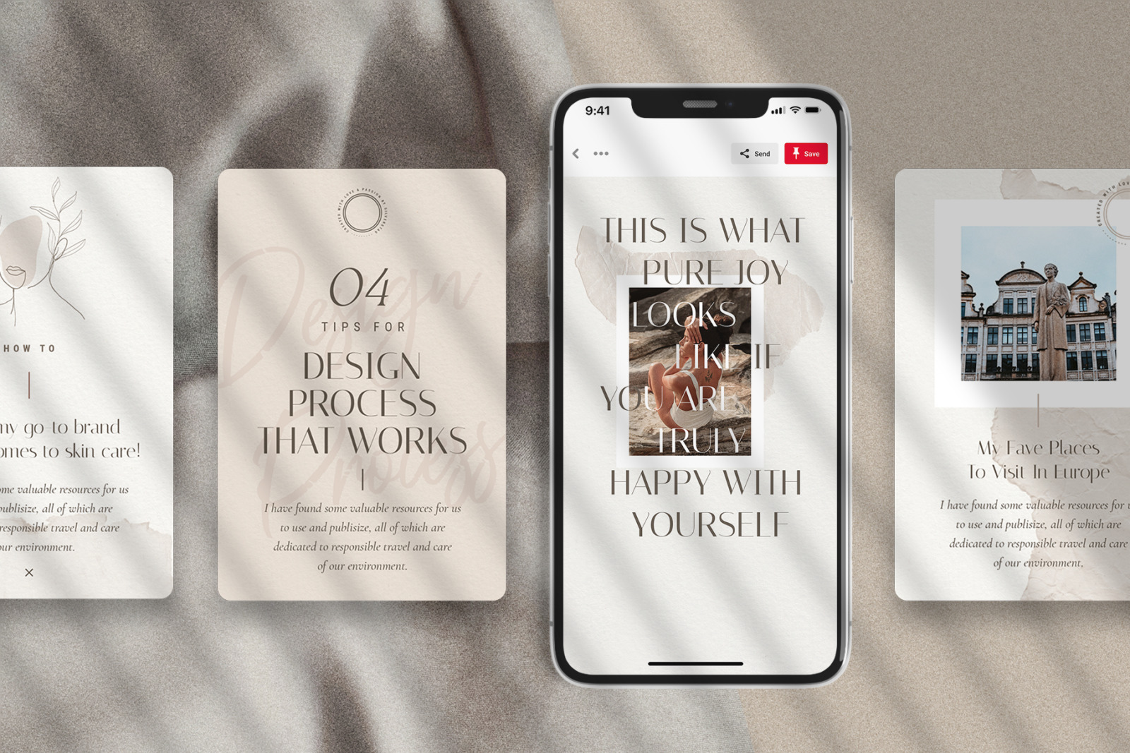 PS + Canva - Elodie Social Media Templates Pack PS + Canva - Elodie Social Media Templates Pack