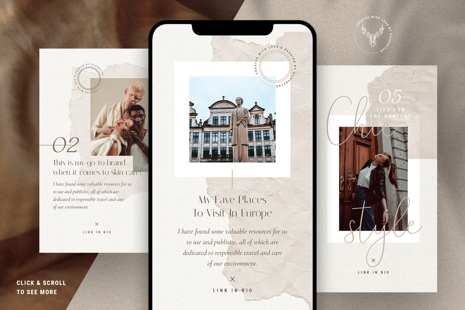 PS + Canva - Elodie Social Media Templates Pack PS + Canva - Elodie Social Media Templates Pack