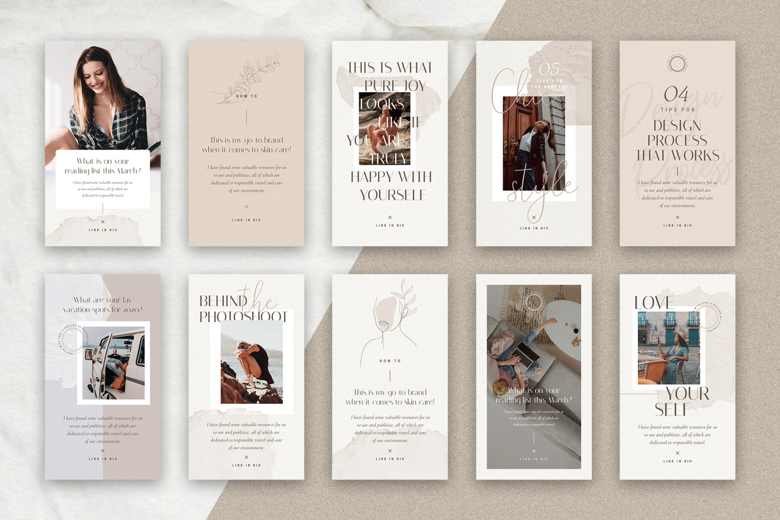 PS + Canva - Elodie Social Media Templates Pack PS + Canva - Elodie Social Media Templates Pack