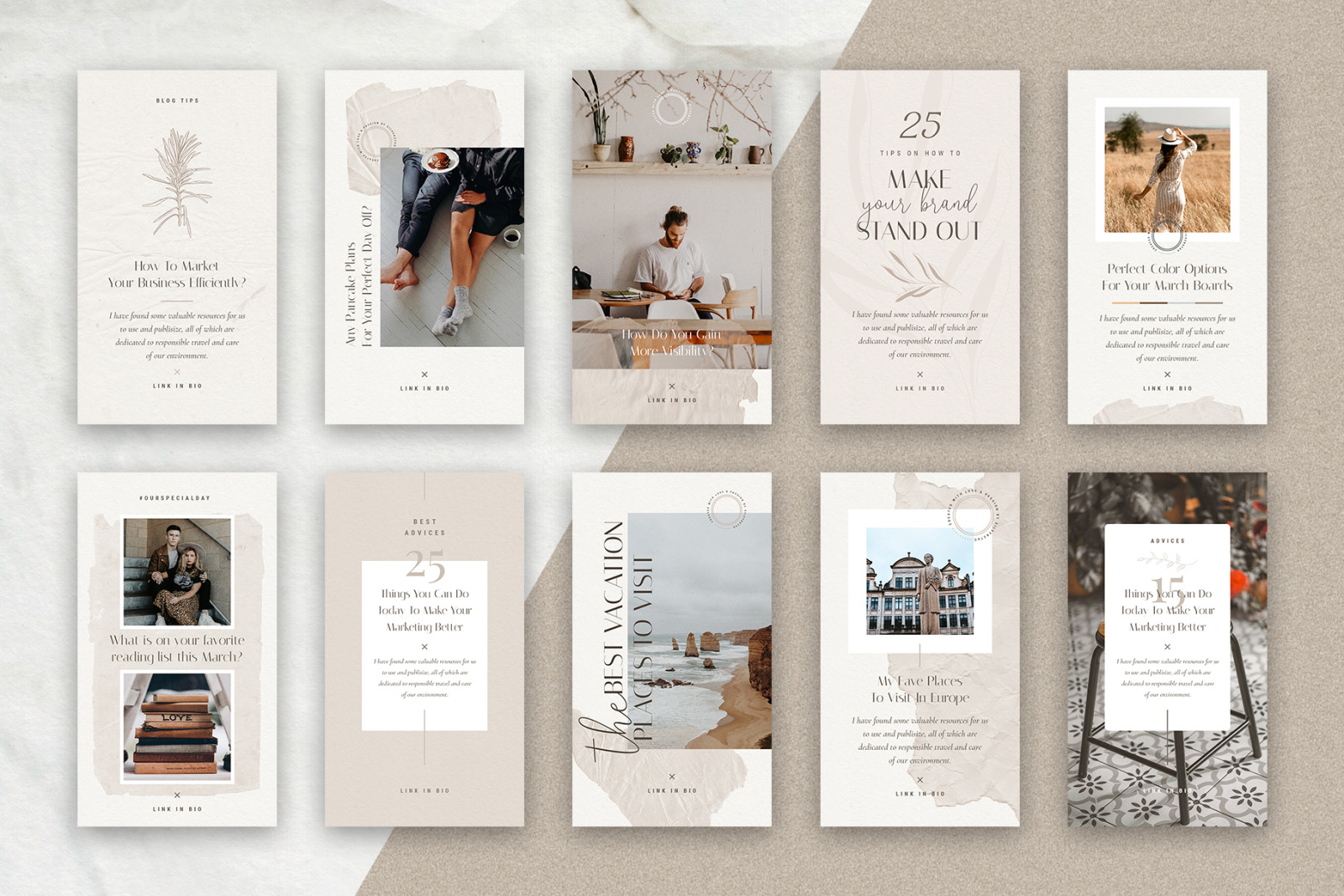 PS + Canva - Elodie Social Media Templates Pack PS + Canva - Elodie Social Media Templates Pack
