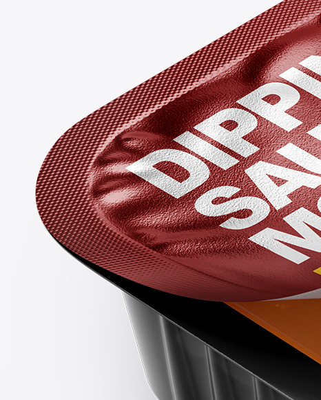 Sweet and Sour Dipping Sauce Mockup (High-Angle Shot)