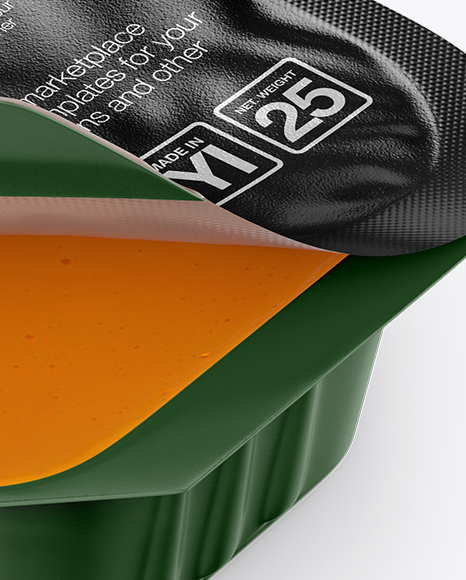 Spicy Buffalo Dipping Sauce Mockup (High-Angle Shot)