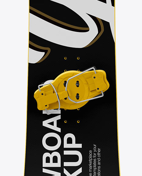 Snowboard Mockup - Front &amp; Back View