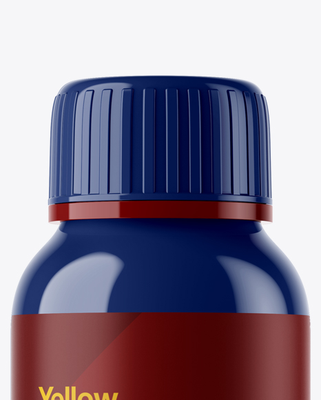 Glossy Syrup Bottle Mockup