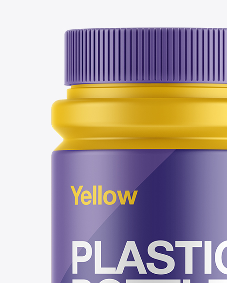 Matte Plastic Pill Bottle Mockup