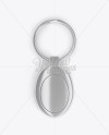 Metallic Keyring Mockup - Top View