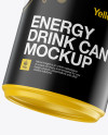 250ml Aluminium Can With Matte Finish Mockup