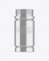 Glossy Metallic Pill Bottle Mockup