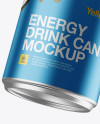 250ml Aluminium Can With Metallic Finish Mockup