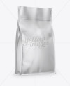 Metallic Stand-up Bag w/ Zipper Mockup - Half Side View