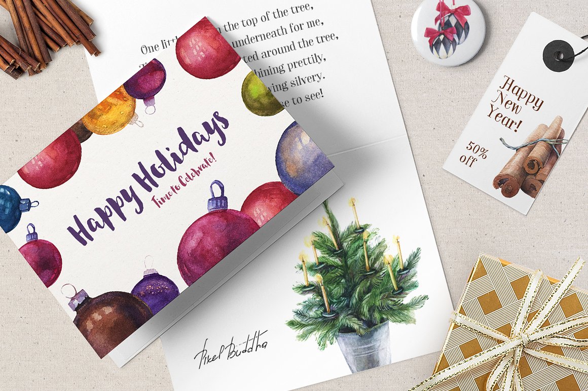 Licorice Christmas Watercolor Kit Licorice Christmas Watercolor Kit