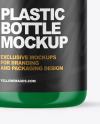 Glossy Plastic Bottle with Pump Mockup