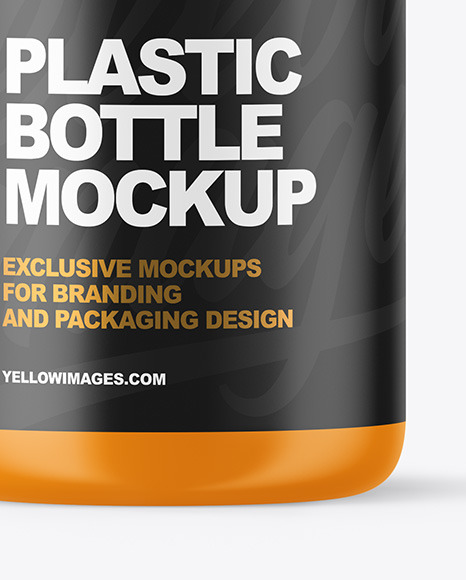 Matte Plastic Bottle with Pump Mockup