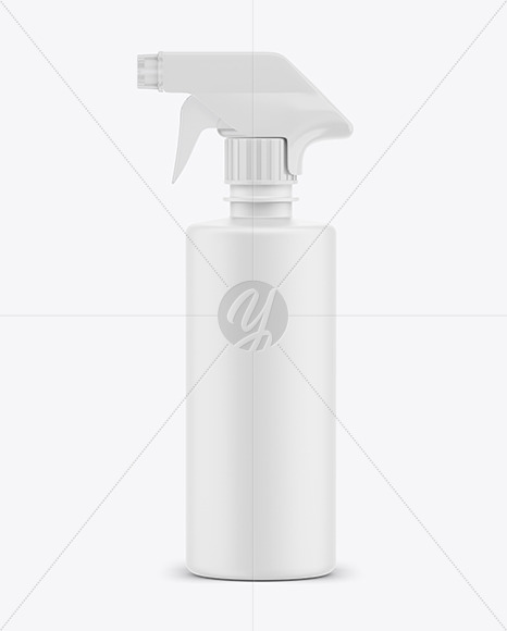 500ml Matte Spray Bottle Mockup