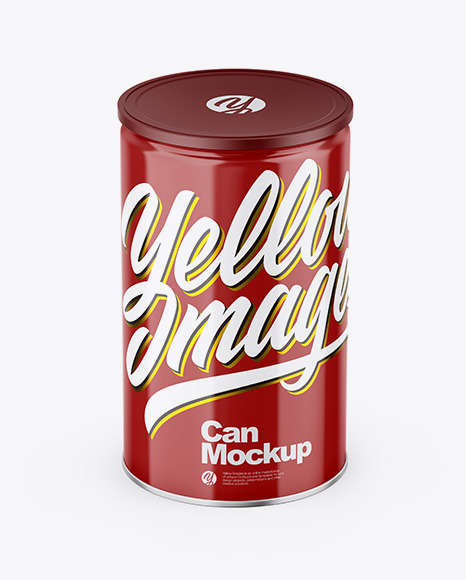 Glossy Can Mockup