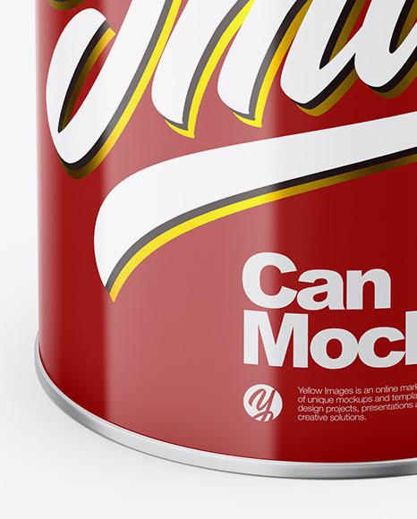 Glossy Can Mockup