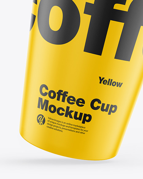 Matte Coffee Cup Mockup