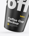 Matte Coffee Cup Mockup