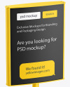Plastic Stand Mockup