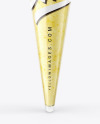 Plastic Cup w/ Banana Smoothie and Straw Mockup