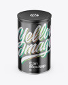 Glossy Metallic Can Mockup