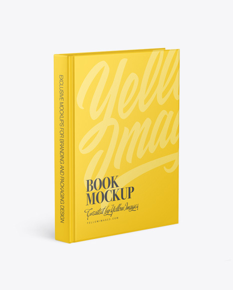 Hardcover Book w/ Matte Cover Mockup