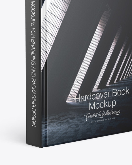 Hardcover Book w/ Matte Cover Mockup