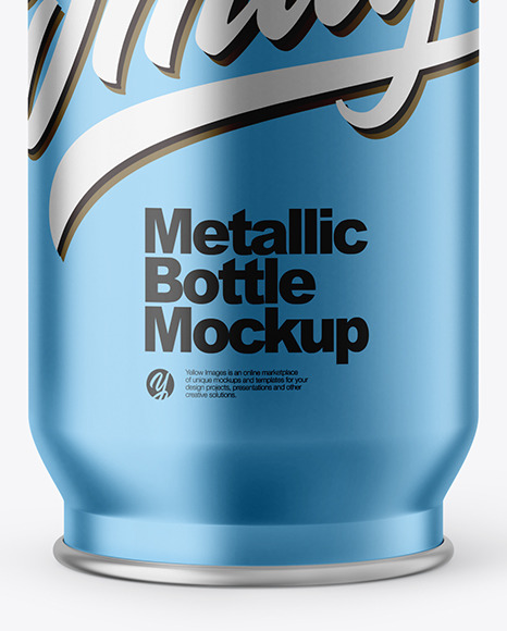 Metallic Bottle Mockup