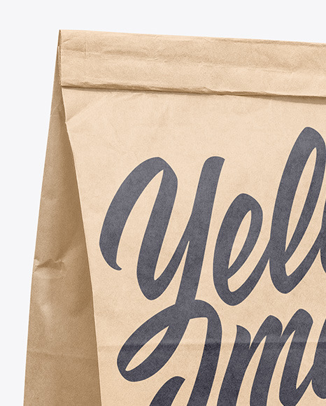 Kraft Paper Food Bag Mockup