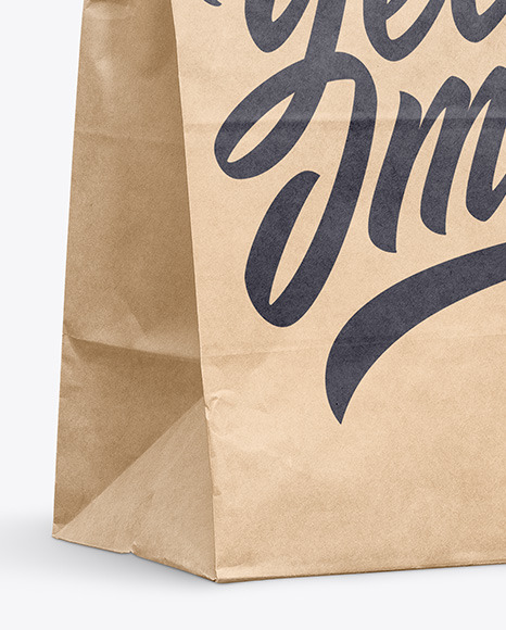 Kraft Paper Food Bag Mockup