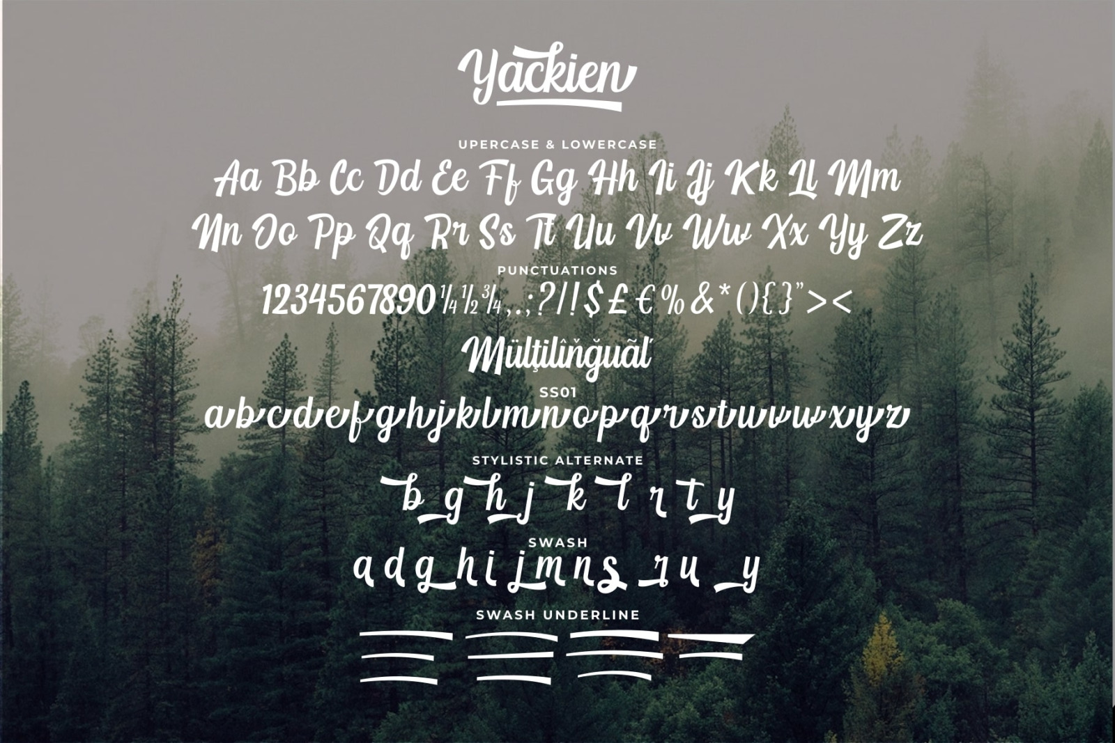 Yackien - Logo Font