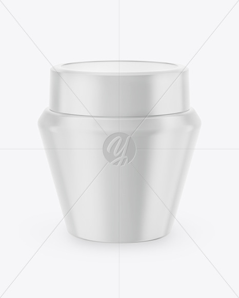 Glossy Cream Jar Mockup